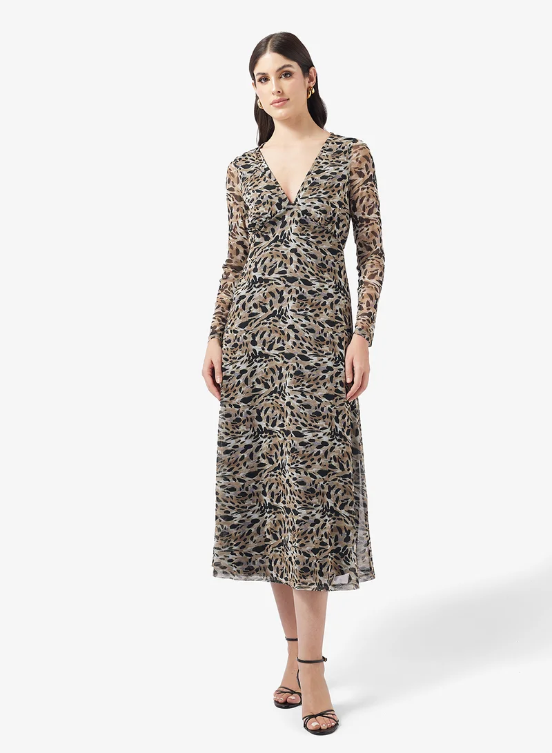 Leopard Print Knit Dress