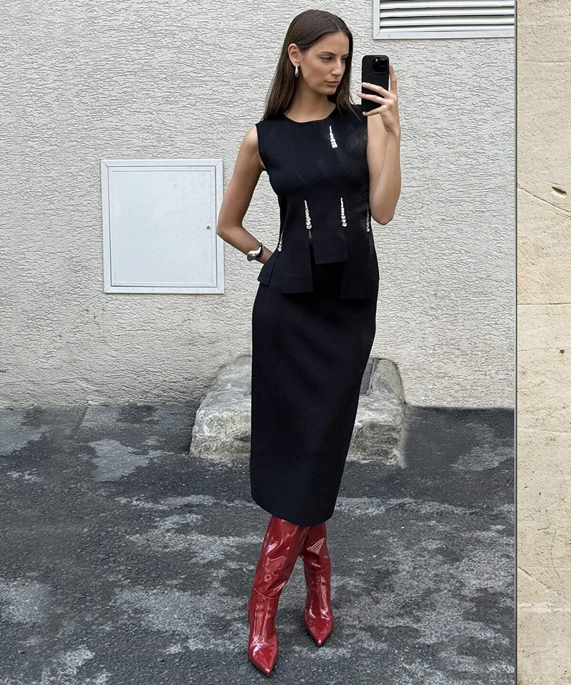 Knit Pencil Skirt