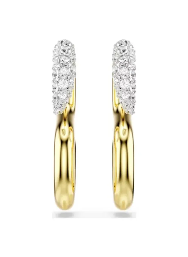 Dextera Mixed Plating Pierced Earrings, Crystal – image 3