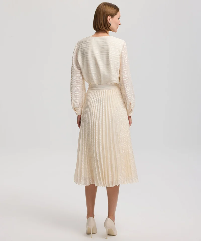 Pleated Midi Skirt