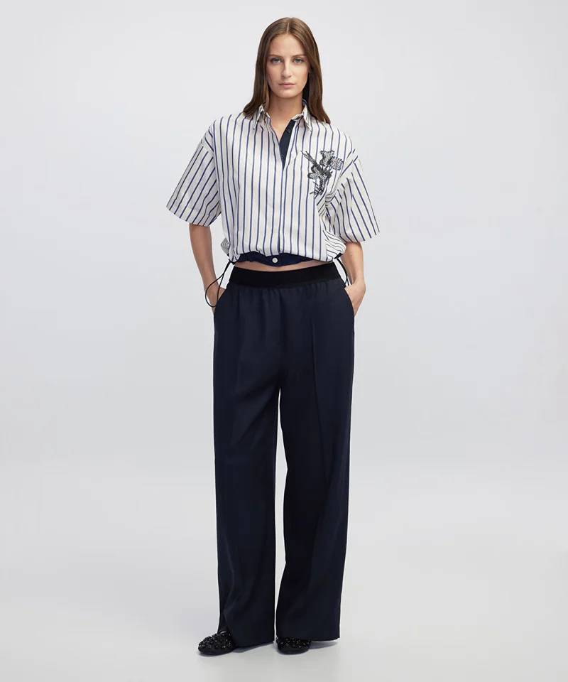 Mixed Media Trousers
