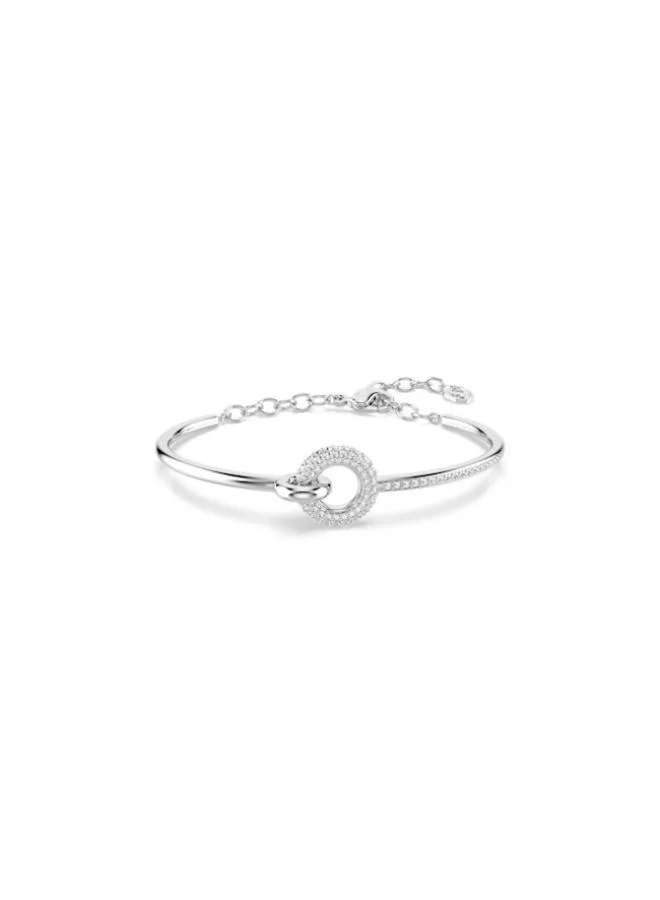 Rhodium Plated Crescent Bracelet