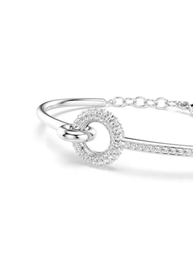Rhodium Plated Crescent Bracelet – image 5