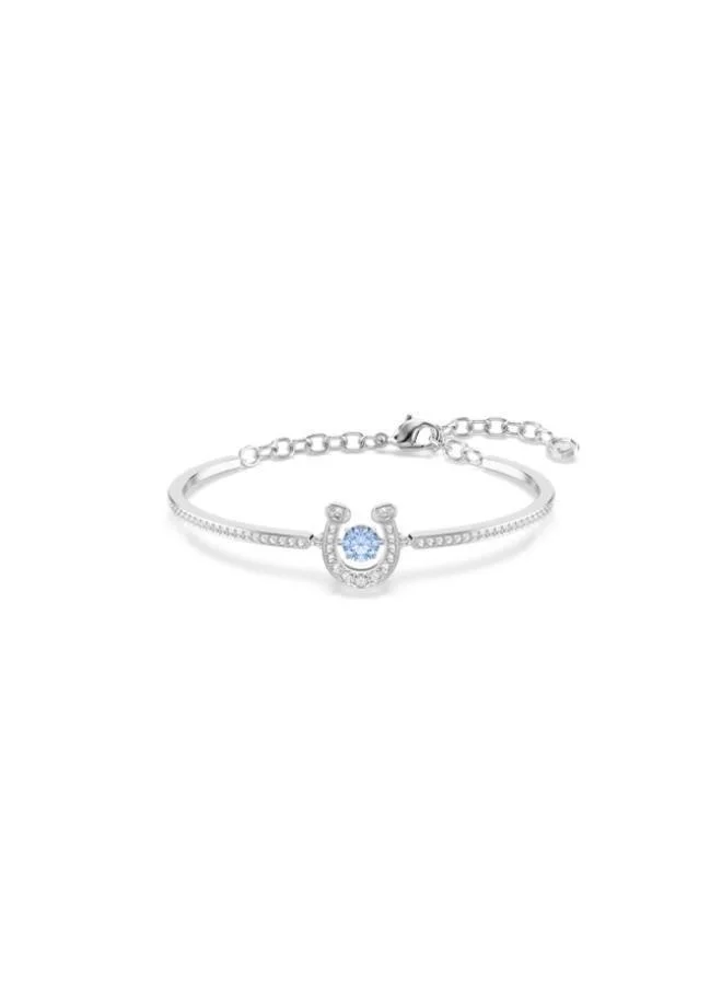 Symbolica Rhodium Plated Crystal Bracelet Medium Blue