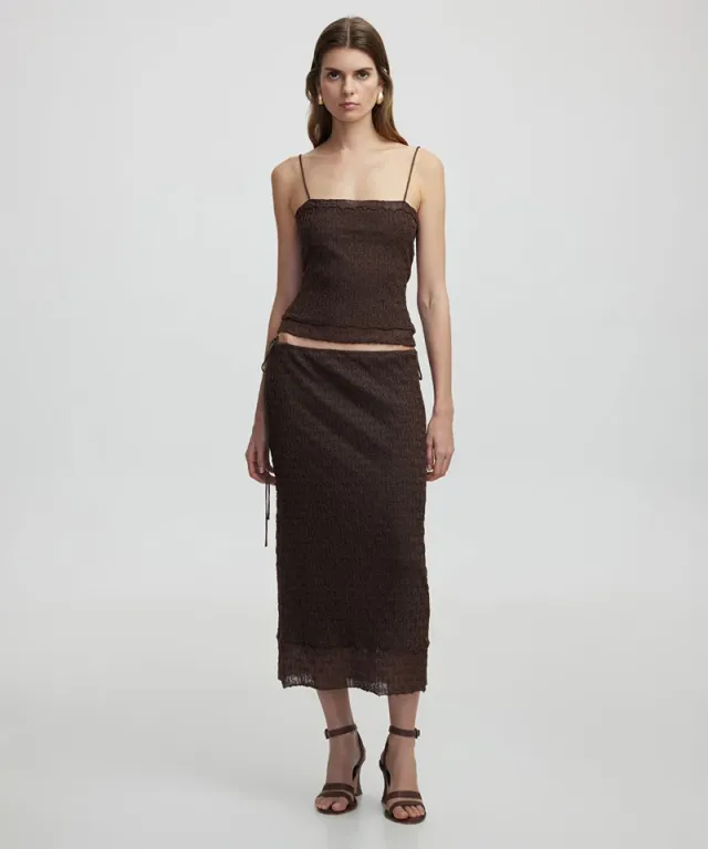 Lurex Knit Skirt
