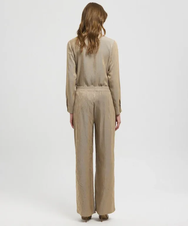 Textured Wide-Leg Trousers – image 3