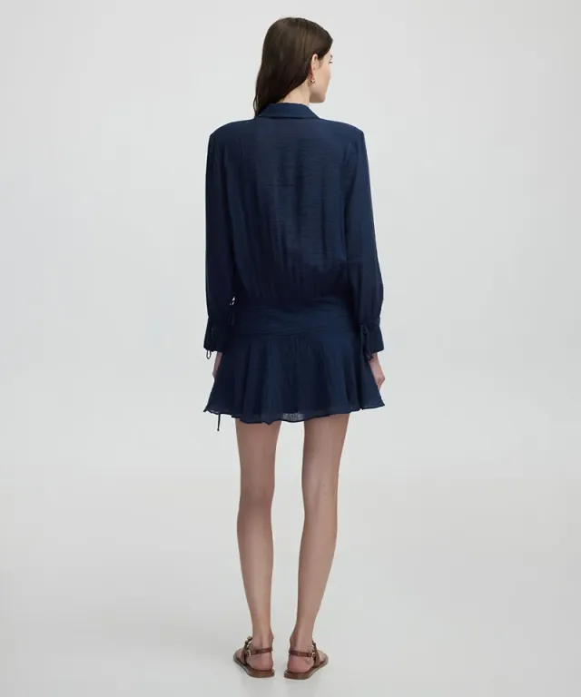 Draped Mini Dress – image 4
