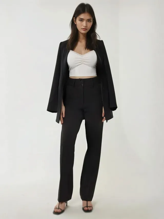 High-Waist Flare Pants – image 5