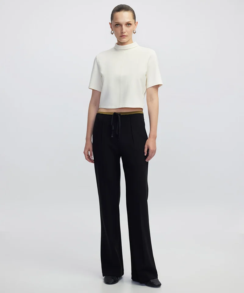 Contrast Waist Trousers