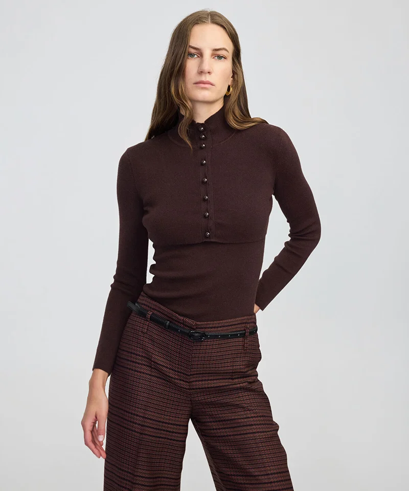 Layered Knit Top