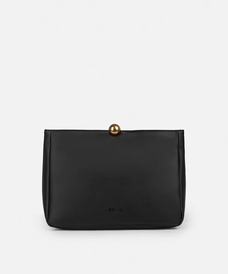Leather-Effect Clutch