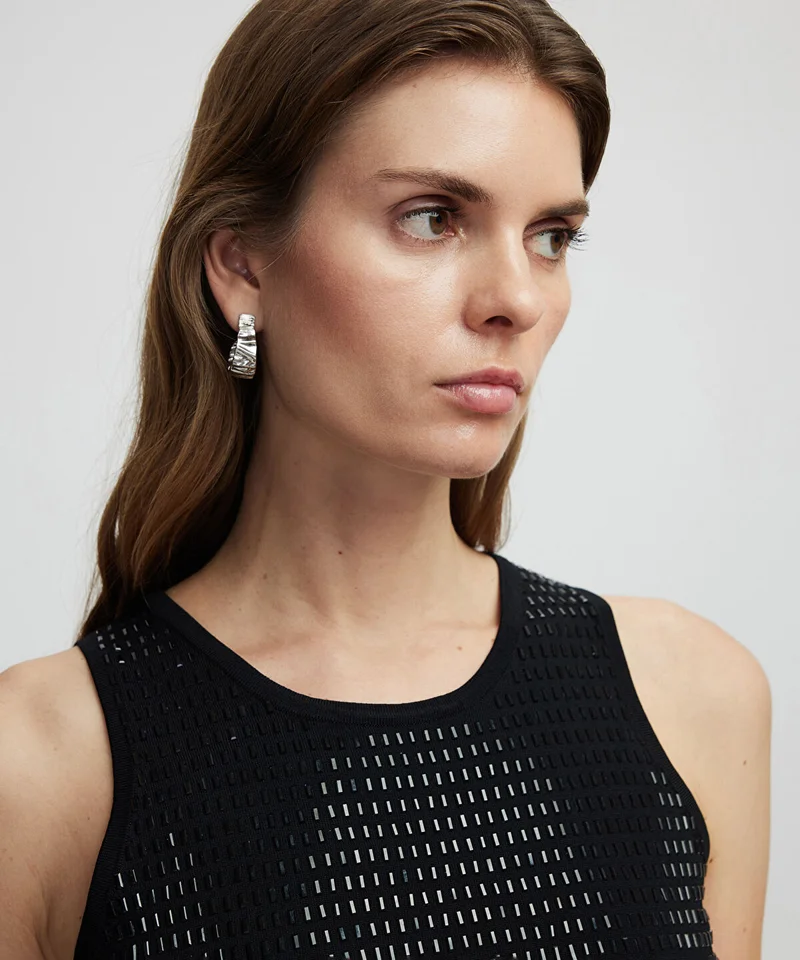 Rhinestone Knit Top