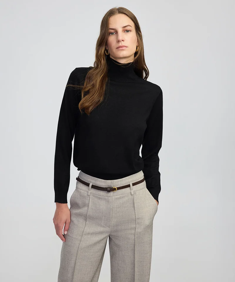 Knit Wool-Blend Top