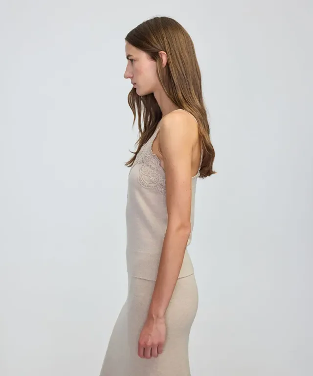 Lace Applique Knit Top – image 4
