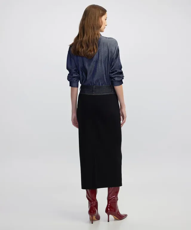 Mixed Media Pencil Skirt – image 5