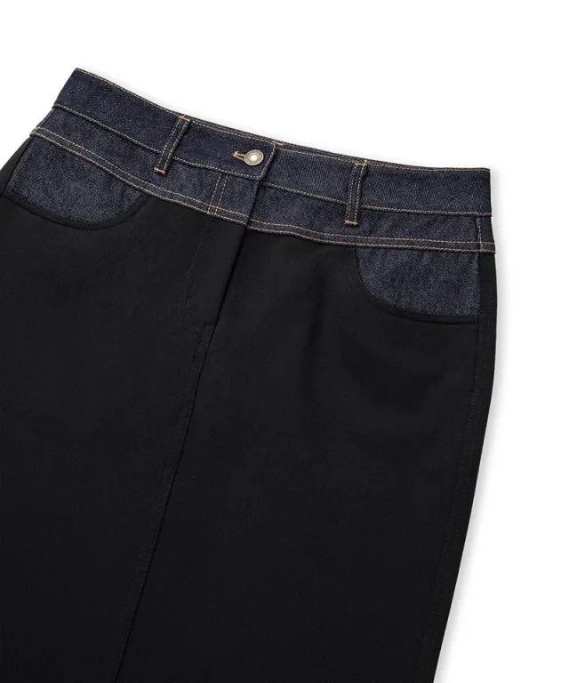 Mixed Media Pencil Skirt – image 7