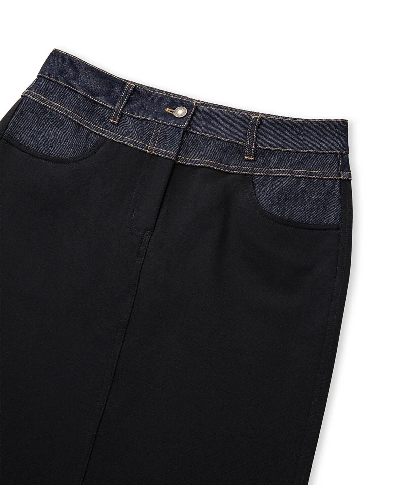 Mixed Media Pencil Skirt