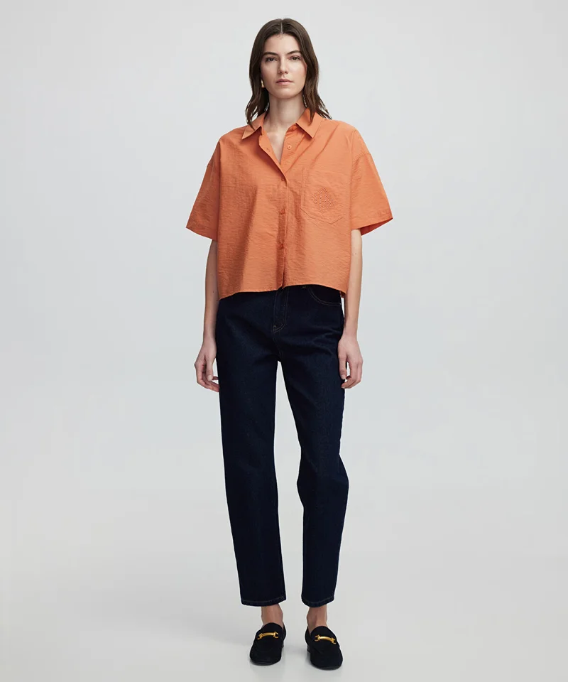 Embroidered Monogram Shirt