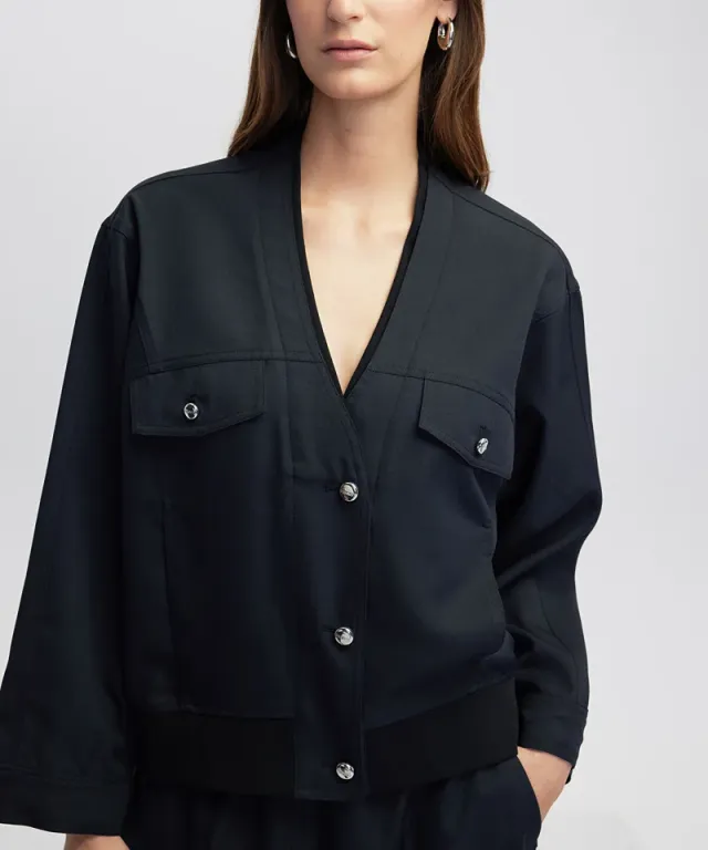Mixed Media Bomber Jacket – image 2