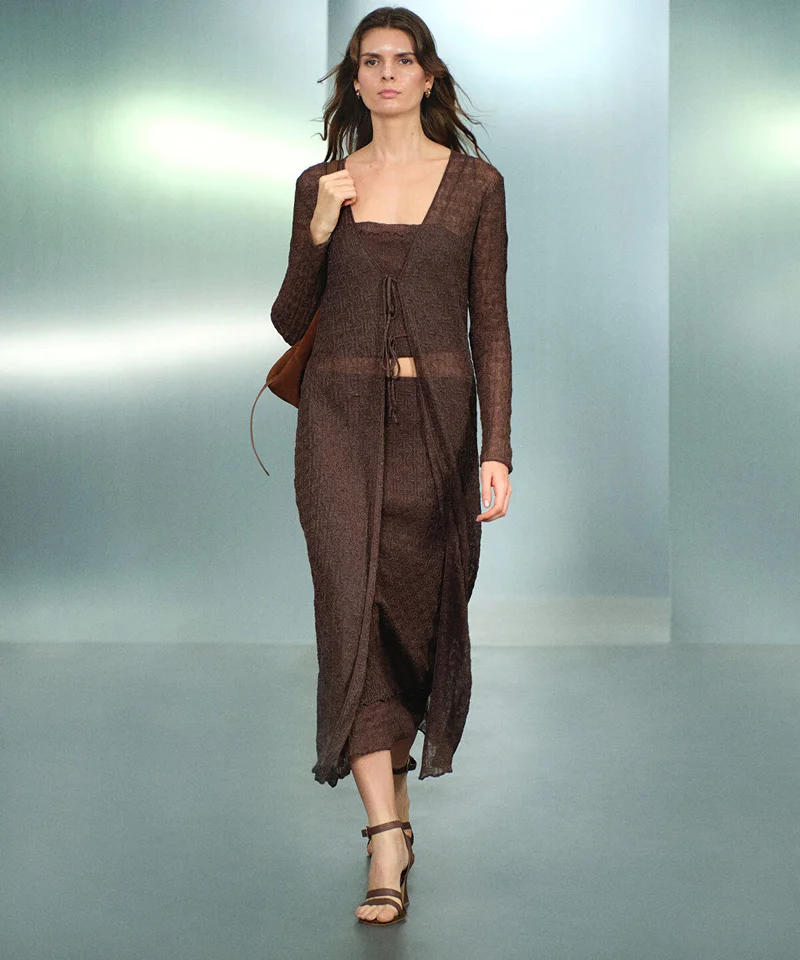 Lurex Knit Cardigan