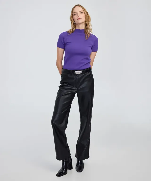 High-Neck Knit Top – image 4