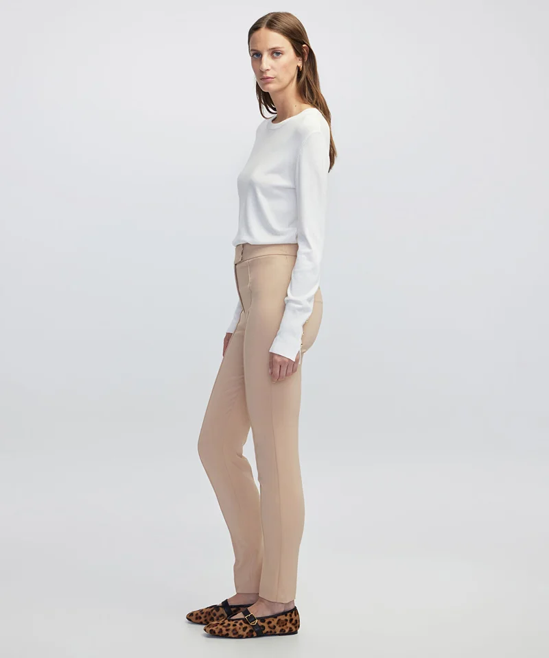 High-Rise Skinny Trousers