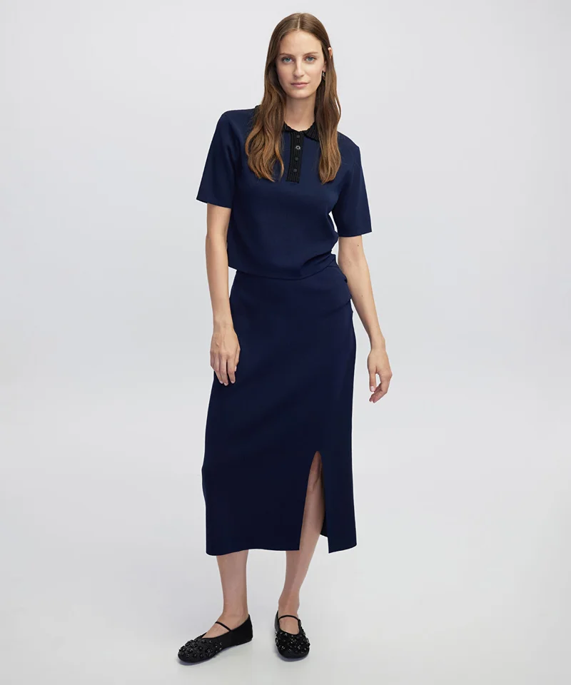 Midi Knit Skirt