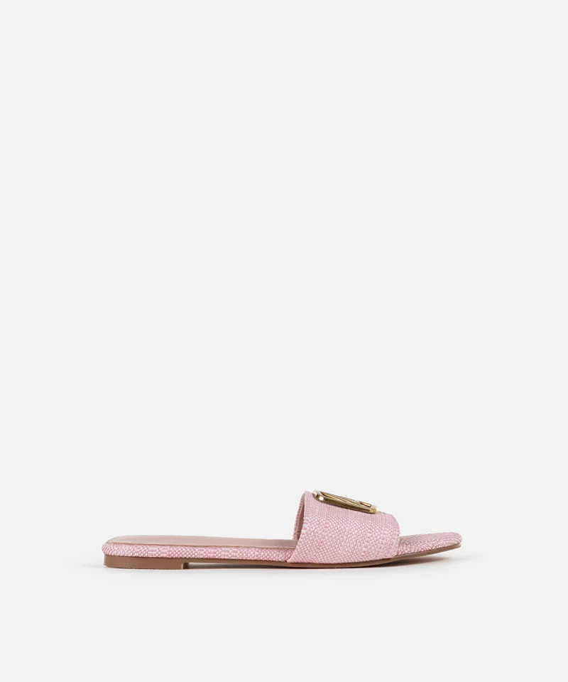 Monogram Buckled Slippers