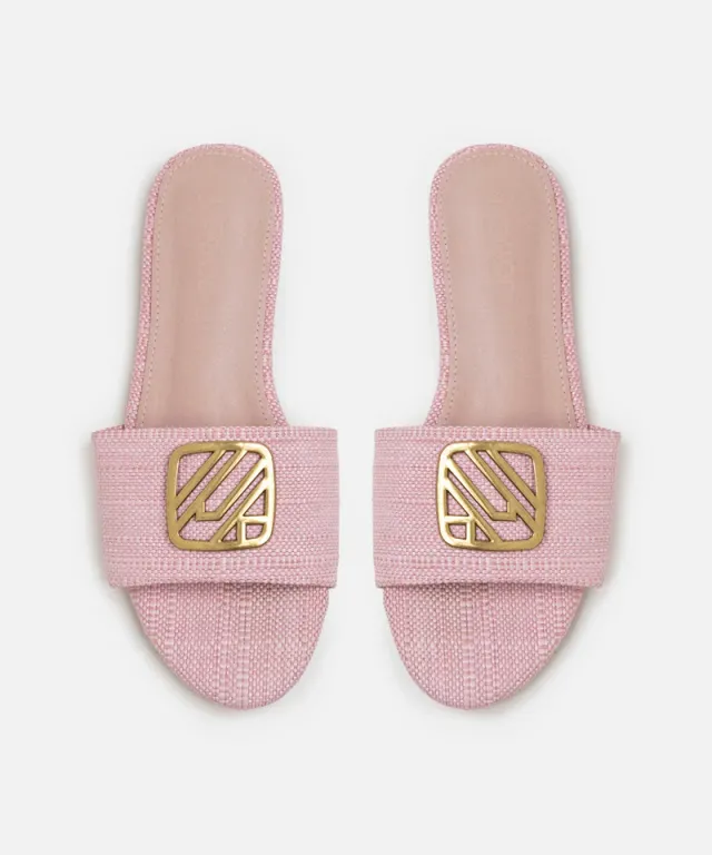 Monogram Buckled Slippers – image 5