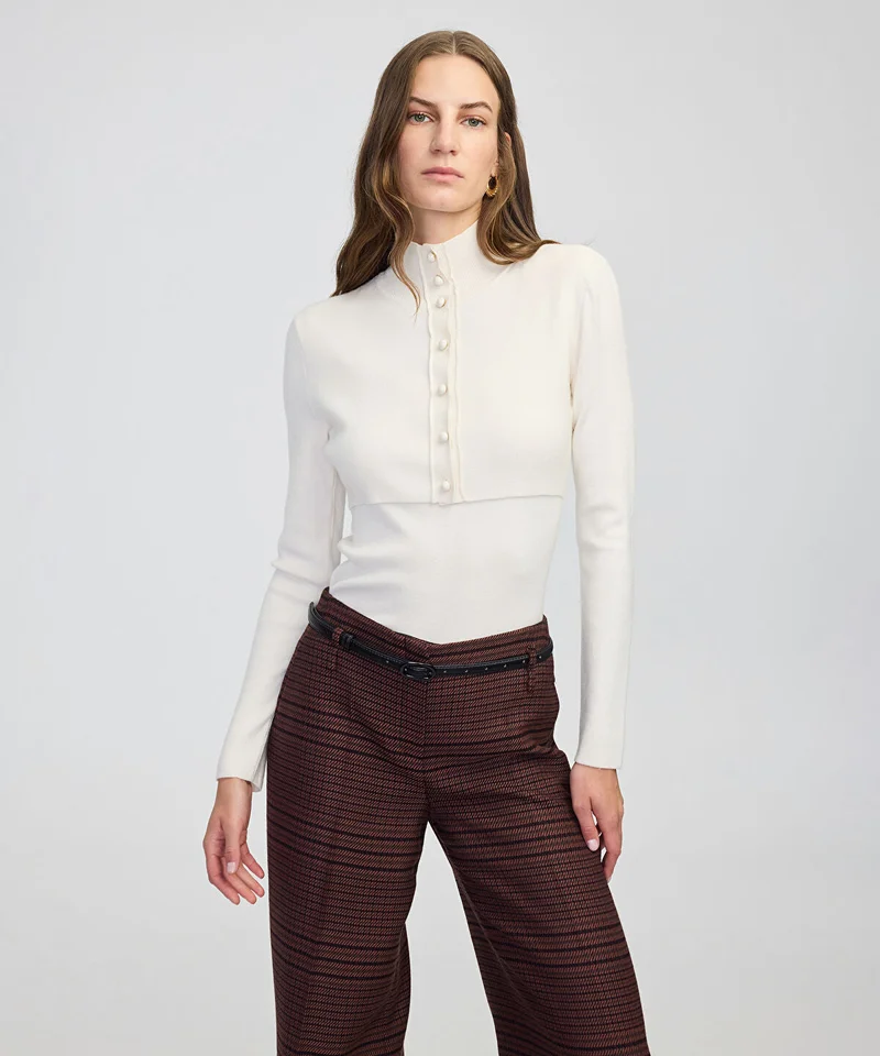 Layered Knit Top