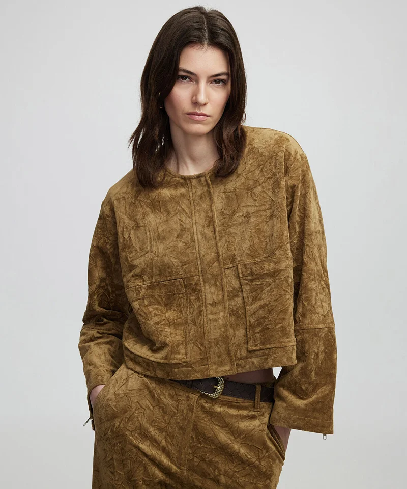 Faux Suede Jacket