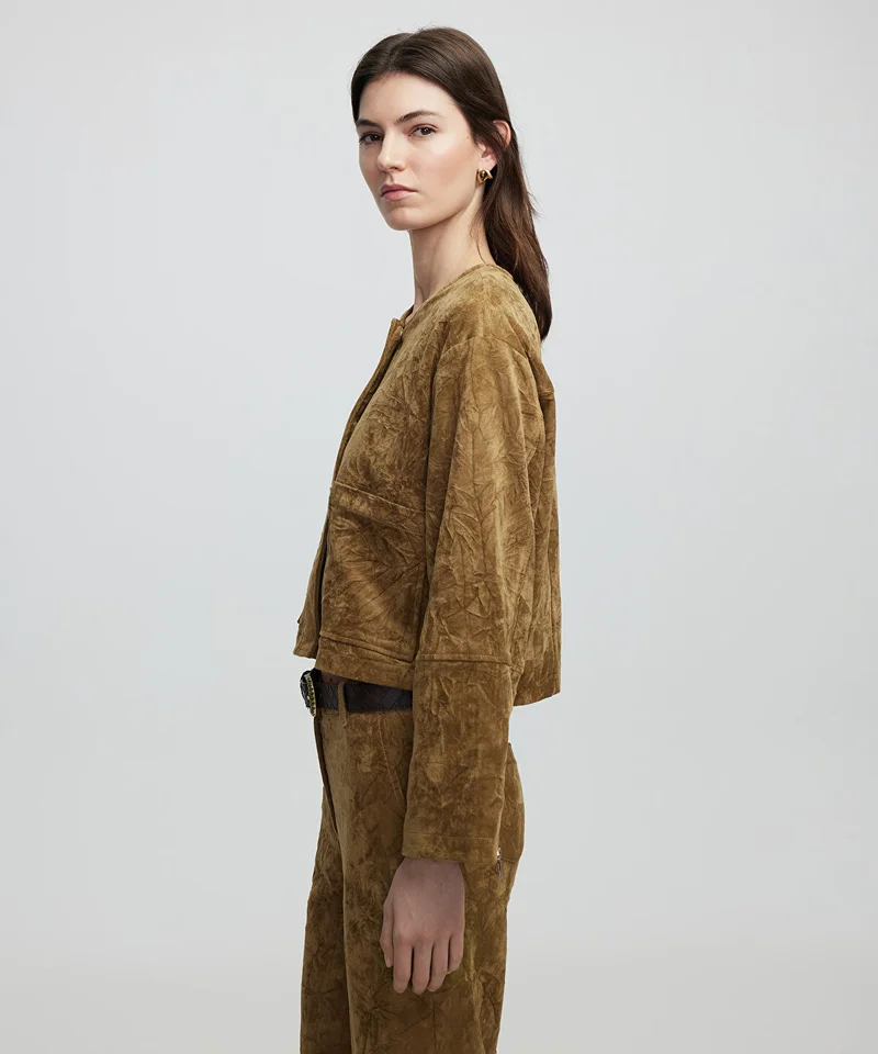 Faux Suede Jacket
