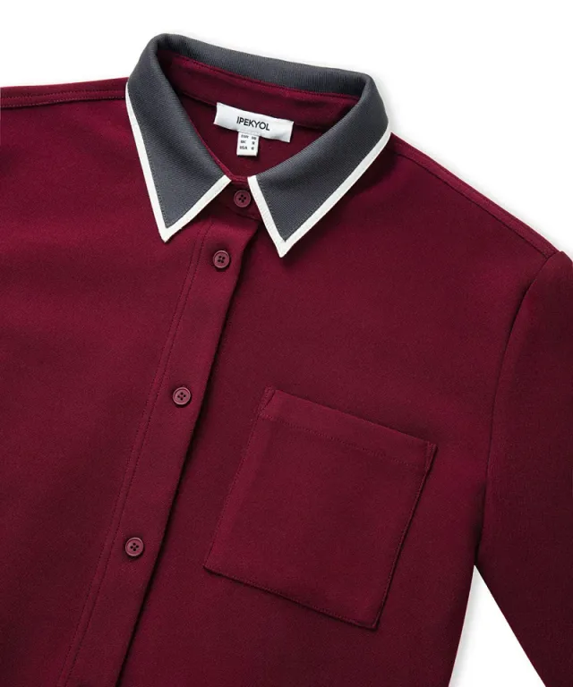 Contrast Collar Shirt – image 6