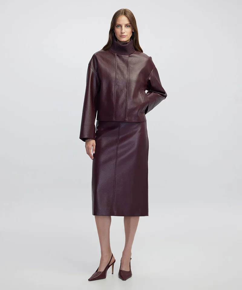 Leather-Effect Skirt