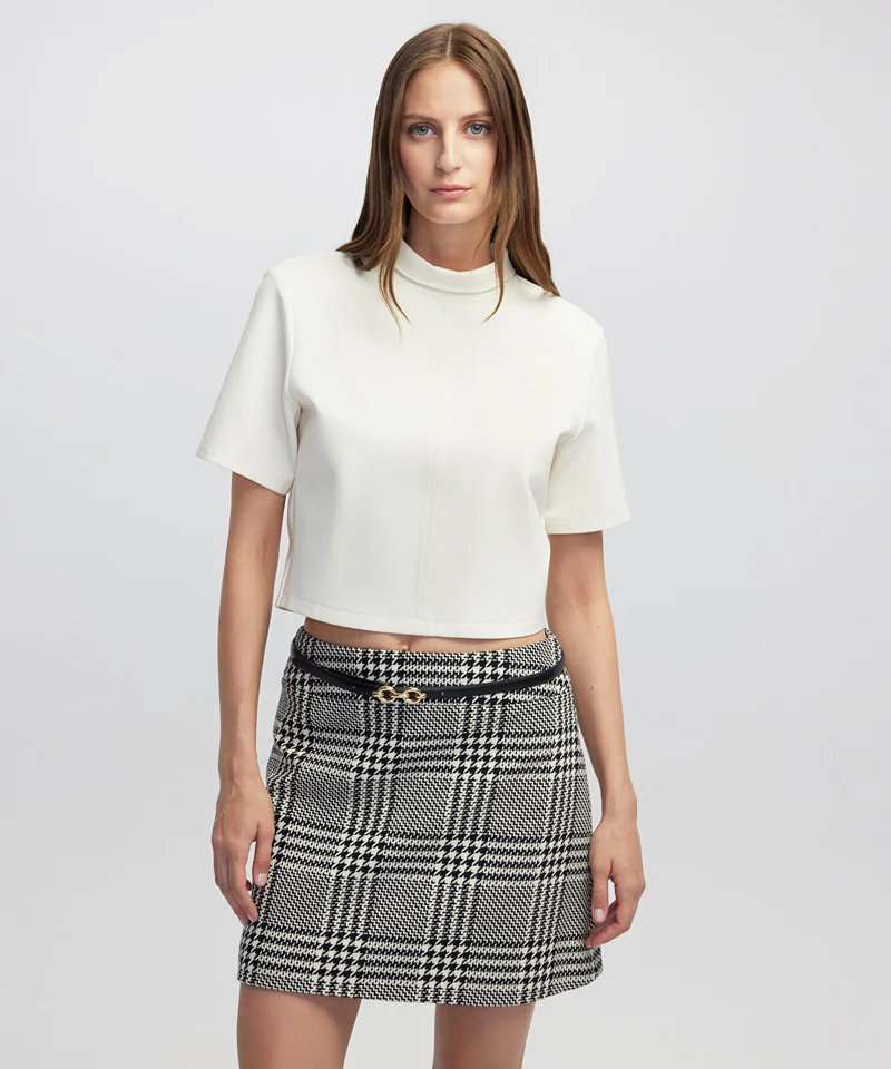 High-Neck Blouse