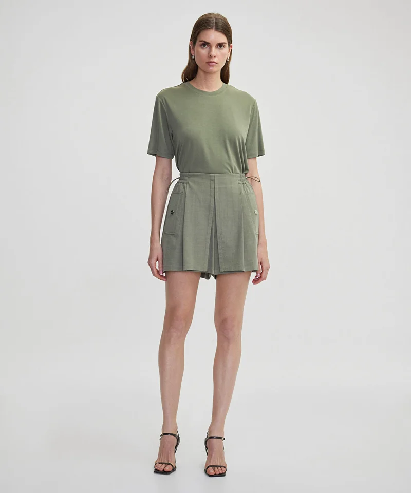 Elastic Waist Skort