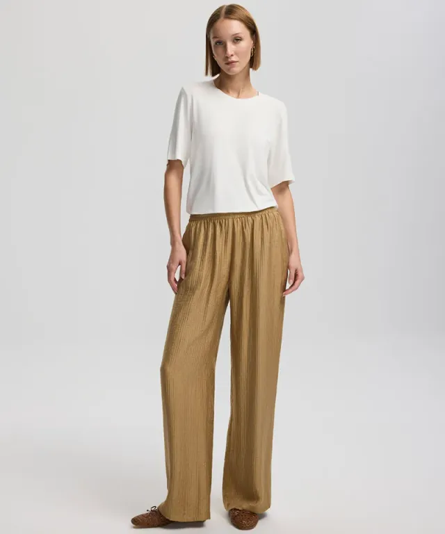 Natural Textured High-Rise Trousers for Women – image 3