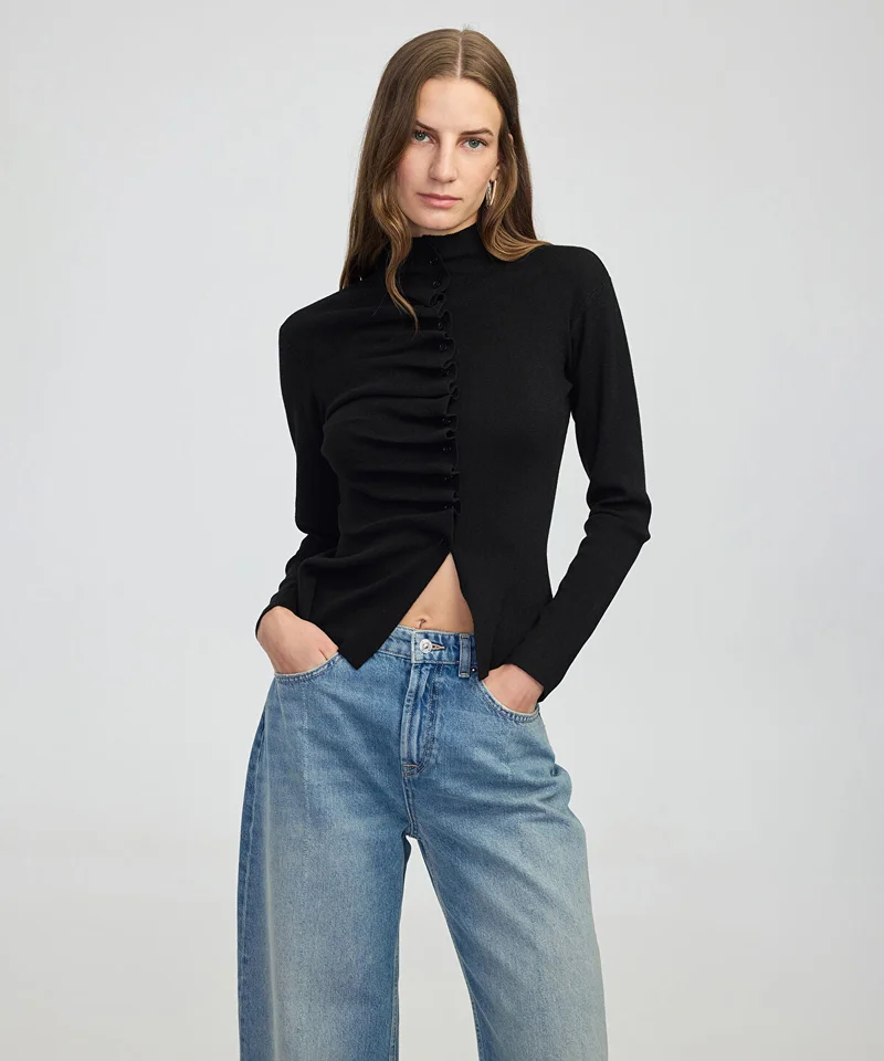 Asymmetric Knit Top