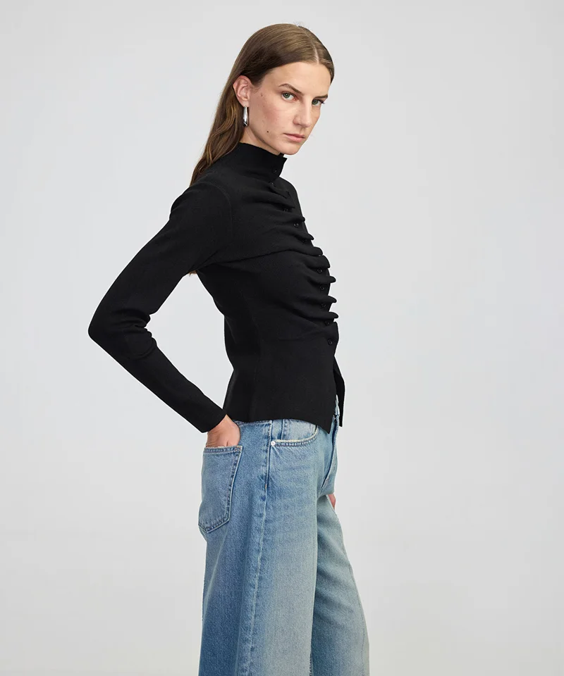 Asymmetric Knit Top