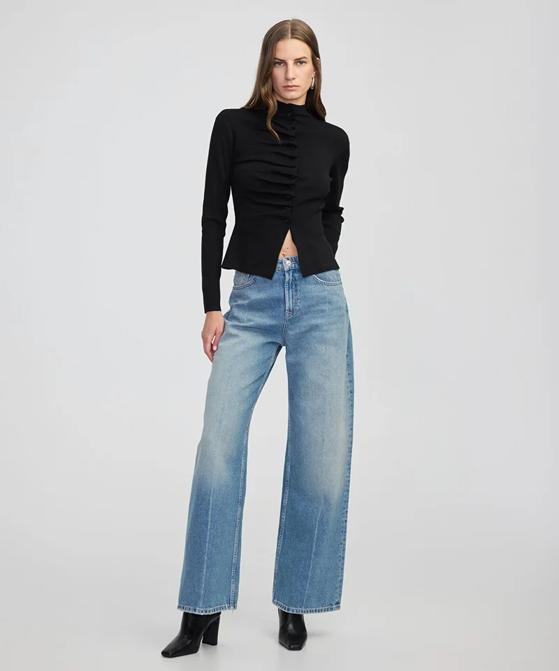 Asymmetric Knit Top