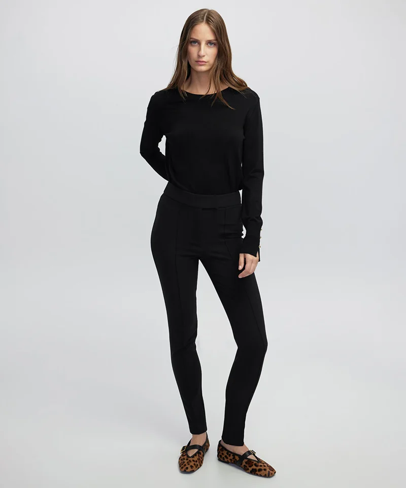 High-Rise Skinny Trousers