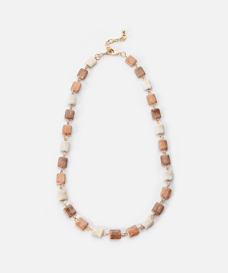 Resin Necklace Multicolored