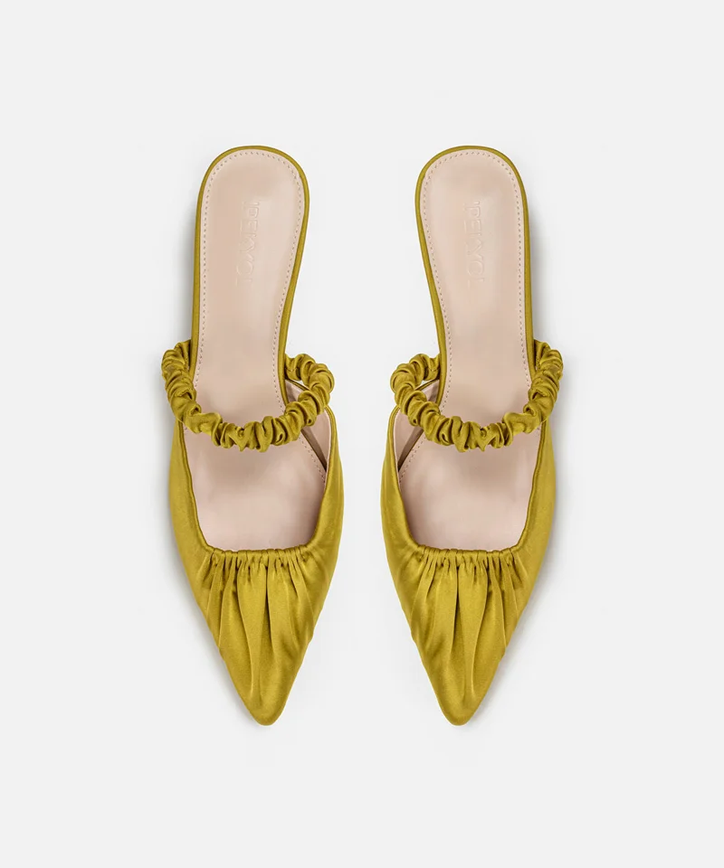 Heeled Sandals With Elastic Band
