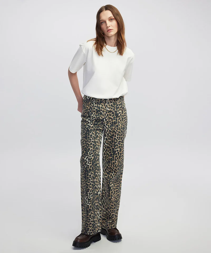 Leopard Print Trousers