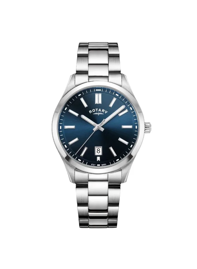 Rotary Men's Heritage Stainless Steel Bracelet Watch Blue