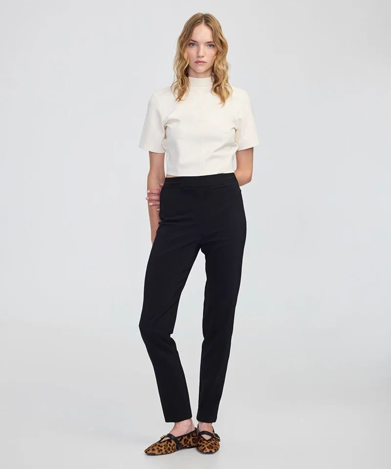 Skinny Metallic Stripe Trousers