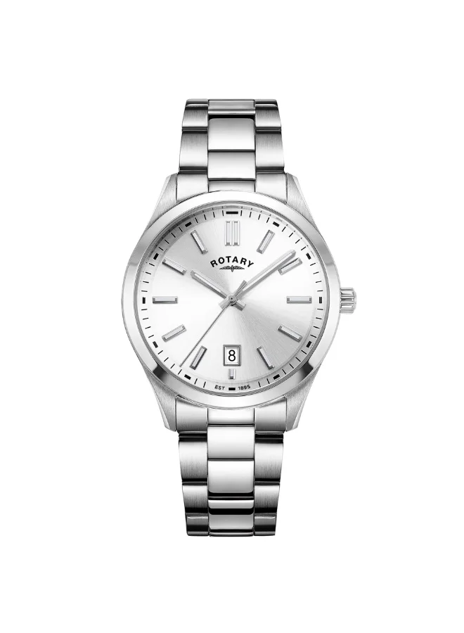 Rotary Men's Heritage Stainless Steel Bracelet Watch, Silver