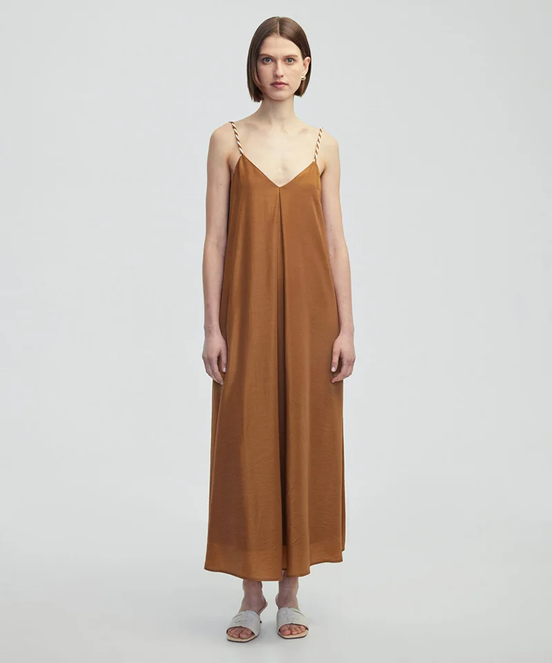 Contrast Strap Dress