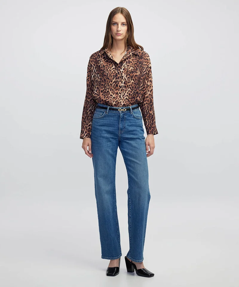 Animal Print Blouse