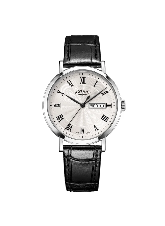 Rotary Men's Heritage Roman Numeral Watch Black